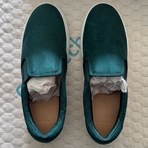 Women’s Teal Slip-On Shoes